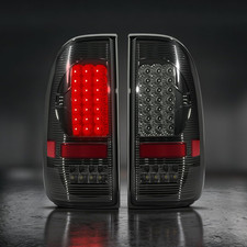 Smoked Full Led Tail Lights Compatible with 2008-2016 Ford F250 F350 F450 Turn S