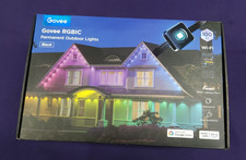 Govee RGBIC Outdoor String Lights 100ft WiFi Waterproof Black New