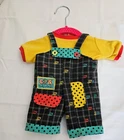 Vintage Rare Hard To Find Cabbage Patch Kid Retro Designer Line Overalls W/Top
