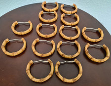 14 Vintage Faux Bamboo Shower Curtain Rings