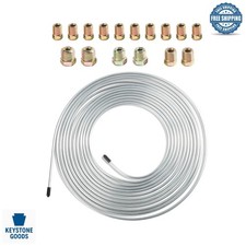 25ft Copper Nickel Brake Line Tubing Kit With Fittings For Hydraulic Fuel S... 25ft Copper Nickel Brake Line Tubing Kit With Fittings For Hydraulic Fuel S...