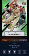 DIGITAL TOPPS BUNT 26 Corbin Burnes PRISTINE 25 ICONIC GREEN /150 Read