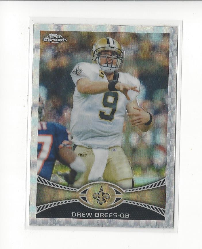 2012 Topps Chrome Xfractor #100 Drew Brees Saints
