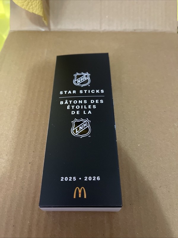 Connor McDavid McDonald's NHL Star Sticks 2025-2026 Canada Exclusive Mini Stick
