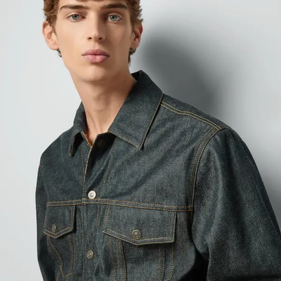 Gucci GG Reversible Denim Jacket Size 44/46/48/58 IT | eBay