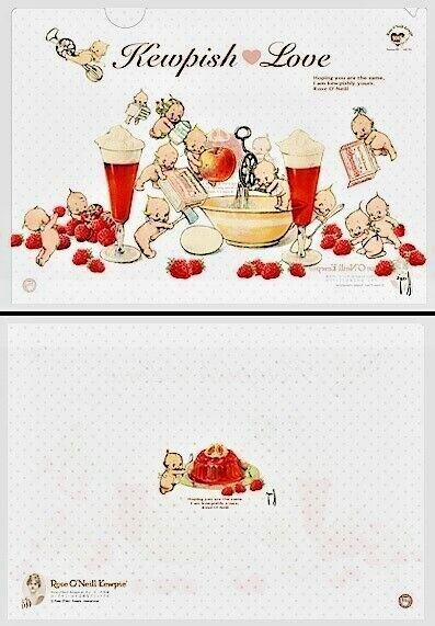 2 Folders Size A4 - Kewpies and Desert Rose O'Neil Kewpie Showing Front + Back