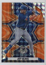 2022 Panini Mosaic Reactive Orange Mosaic Prizm Jeff McNeil #107 2k3