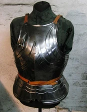 Medieval German Gothic equestrian cuirass Steel Knight Breastplate Armor