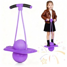 Pogo Ball Hopper with Handle,Outdoor Play Equipment, Safe Durable Bouncy Pogo