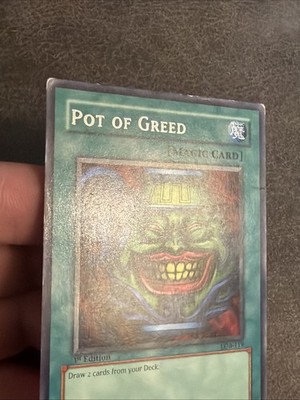 Yugioh TCG Pot of Greed LOB-119 1st Edition Rare Card MP | eBay