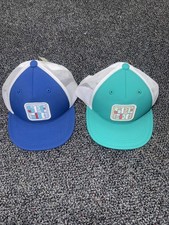 NWT 2 Pack Set Kids Youth SPEEDO Sun Safe Adjustable TEAL And Blue