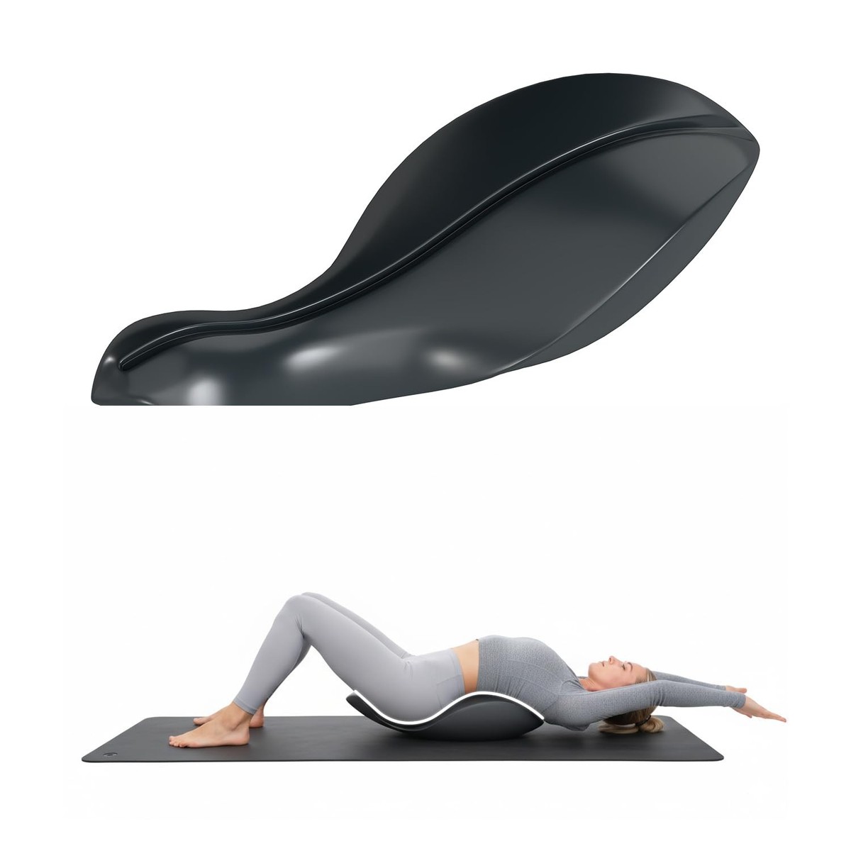 lukar Spine Corrector Pilates,Dolphin-Shaped OoV Pilates Equipment