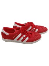 adidas Hamburg Sneaker Herren Wildleder Retro Rot Gestreift Gr. 42