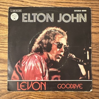 Elton John   Levon - Vinyl 7'' Single Spanish Import - VG+