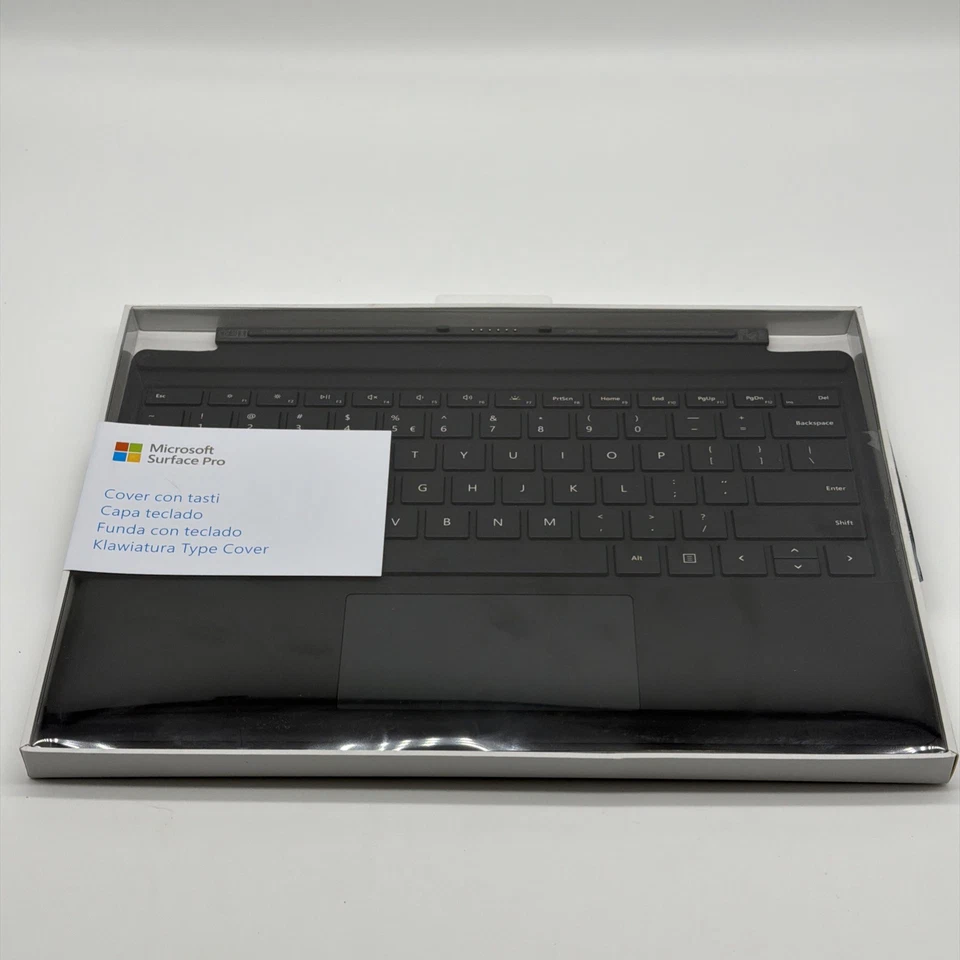 GENUINE MICROSOFT SURFACE PRO /4/5/6/7 KEYBOARD COVER 1725 FMN-00013 BLACK - Image 4 of 4
