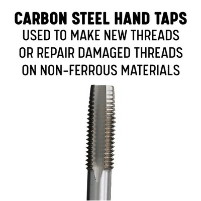 Carbon Steel Tap Set - M10 X 1.25, 3 Piece Set