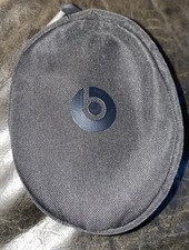 Beats By Dr. Dre Headphone Soft Carrying Case Pouch - Black/Black - Logo
