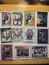 Lot Of 11 DJ Moore Football Cards Included Red Aspirations Shimmer # 716/875