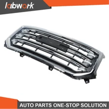 Labwork Front Bumper Grille Black&Chrome For 2016-2019 Gmc Sierra 1500 23496236