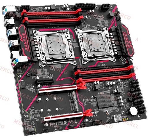 X99-9D4 Dual CPU Motherboard LGA 2011-3 Intel Xeon E5 V3 V4 DDR4 Mainboard NEW - Picture 4 of 6