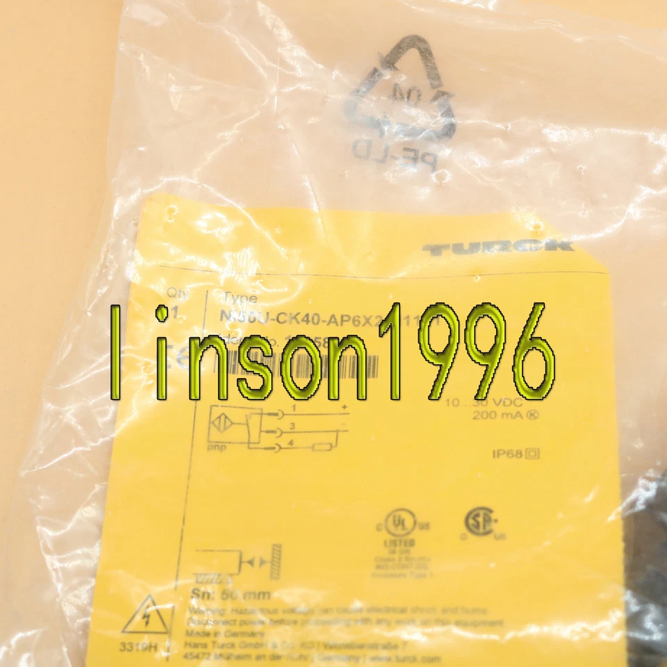 1PCS New TURCK NI50U-CK40-AP6X2-H1141 Proximity Sensor Free shipping - Image 3 of 4