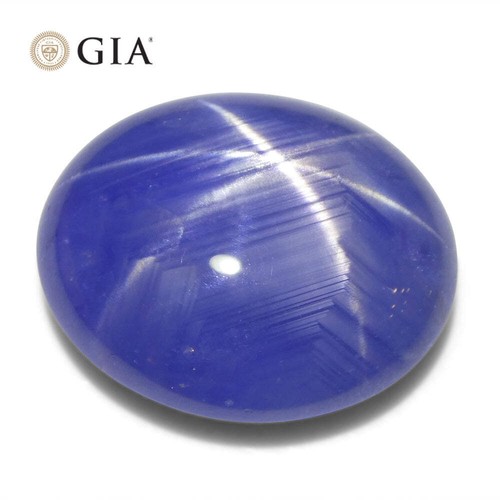 17.72ct Oval Double Cabochon Blue Star Sapphire GIA Certified Sri Lanka Unheated - Picture 14 of 16