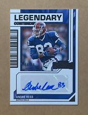 2023 Panini Contenders #LCA-ARE Andre Reed Legendary Autograph Auto #56/99 Bills