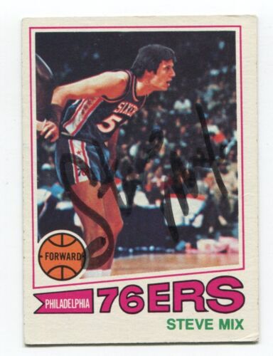 1977-78 Steve Mix signierte Karte Basketball handsigniert #116 - Bild 1 von 2