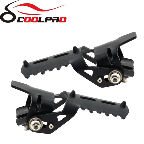 Front Foot Pegs Folding Footrests Clamp For Honda CRF1000L Africa Twin CRF 1000 - Picture 7 of 12