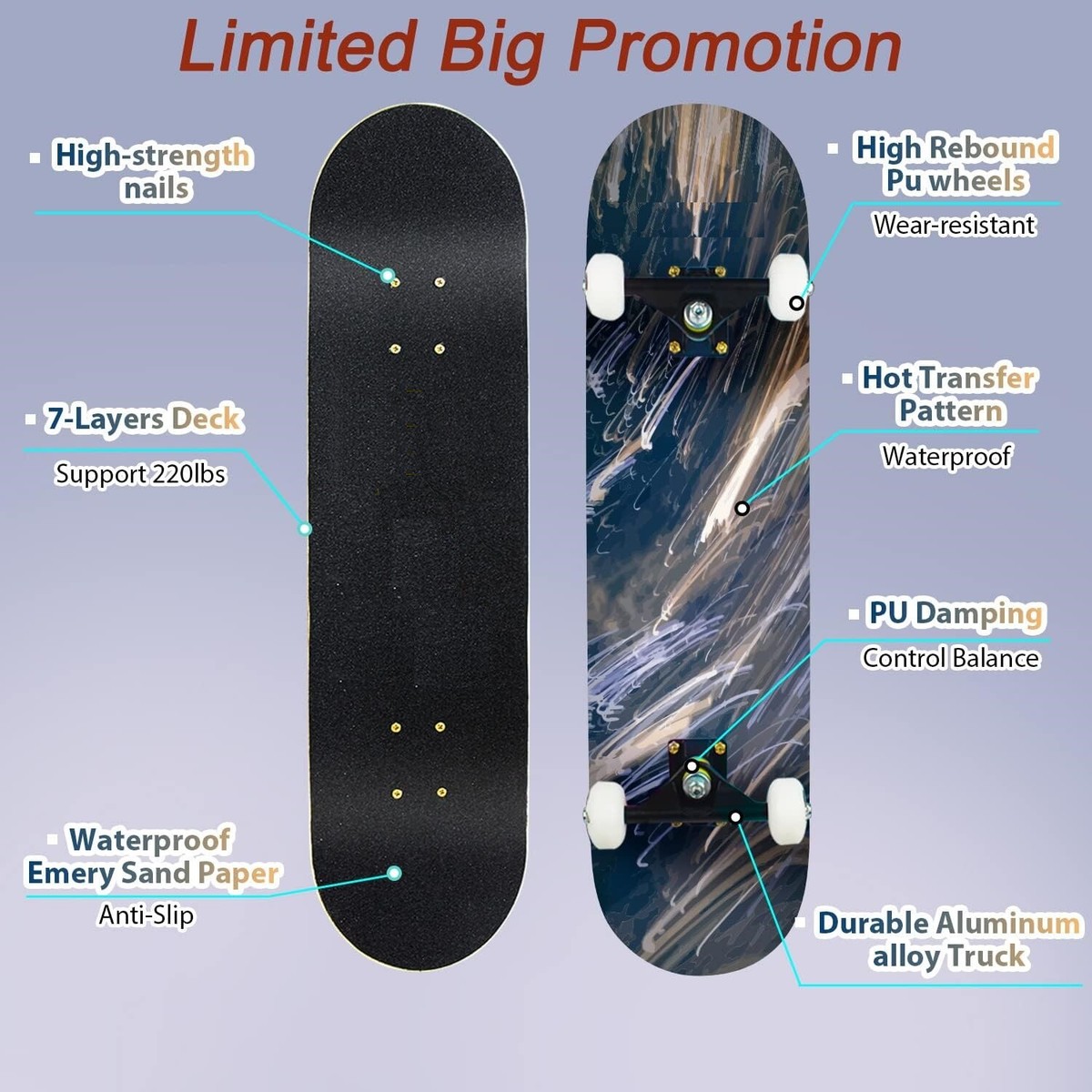 Patinetes Eléctricos Adultos Skateboard Niu00f1o Ilahui