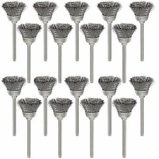50X Stainless Steel Wire Brush Set For Dremel Rotary Tool die grinder flat wheel