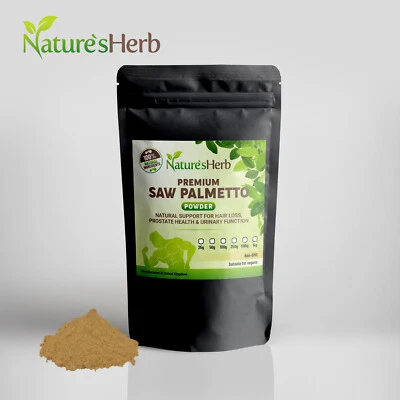NATURES HERB Saw Palmetto Extract Powder, Hair Loss, Urinary tract, Prostate, Multi Listing