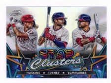 2023 Topps Cosmic Chrome Stars Clusters #SC-12 Trea Turner/Kyle Schwarber/Rhys H