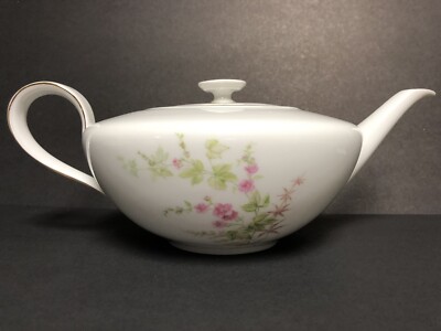 Hutschenreuther Selb Avon Pattern 8440/68 Teapot & Lid - Pink flowers with  Ivy | eBay