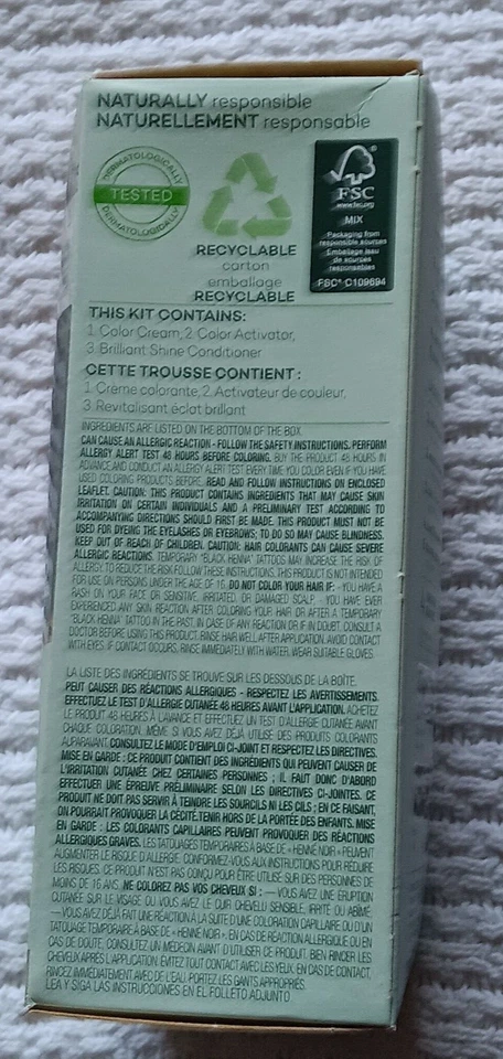 Clairol Natural Instincts Tinte de Cabello Semipermanente 4 MARRÓN OSCURO Color Cepillo Vegano Foto 3 de 4