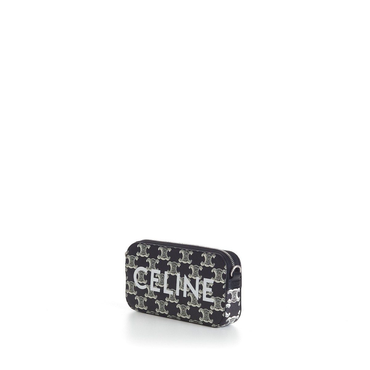 CELINE 1050$ Horizontal Pouch Bag - Two-Tone Triomphe Canvas