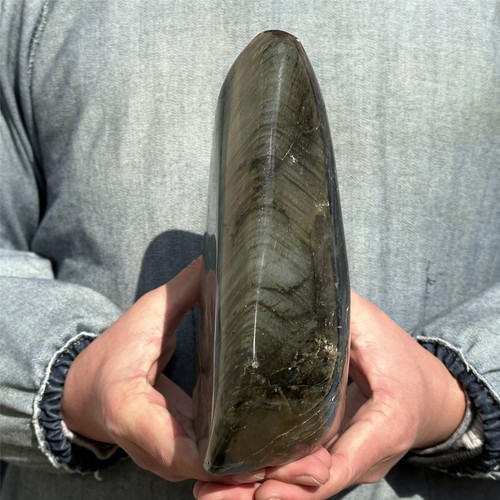 Pietra cristallo quarzo labradorite naturale 5,47 libbre esemplare minerale guarigione.XL2301 - Foto 10 di 13