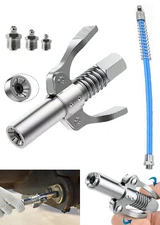 12000PSI Professional Grease Gun Coupler Quick Release Lock Oil Injection Nozzle