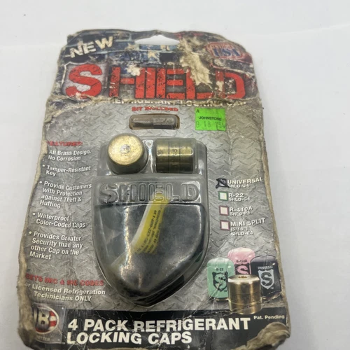 JB Industries Shield 4-Pack SHLD-U4 Universal Refrigerant Locking Caps RLC4-316
