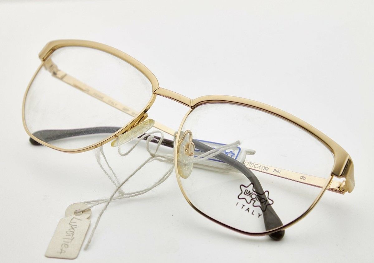Luxottica 2141 18kt Gold Plated Occhiali Vintage Eyeglasses