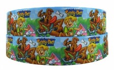 Scooby And Shaggy 1" Wide Repeat Ribbon Sold in Yards - USA SELLER