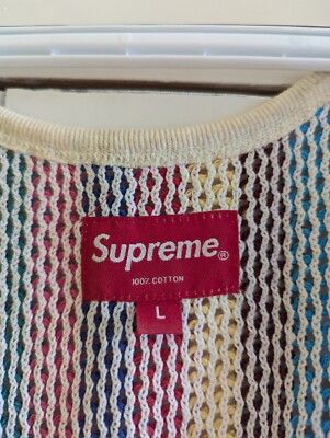 Supreme Knit Stripe Tank Top | eBay UK