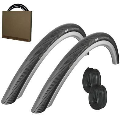 2x Schwalbe Rennrad Reifen Lugano HS471 23/25/28/32-622 Draht schwarz m/o Schl.