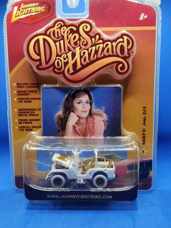 Johnny Lightning Dukes Of Hazzard Daisy's CJ-5 Jeep White Lightning Release 1 & - Image 2 of 4