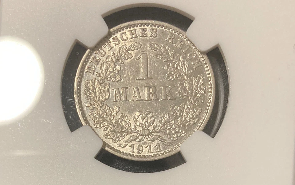 1911-E Germany 1 Mark NGC UNC DETAILS Silver Coin - Image 4 of 4