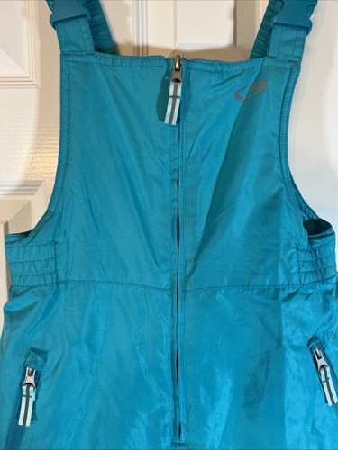 C9 Champion Kids Girls Youth Size L 10-12 Snow Pants Bib Overalls Teal Outerwear - Picture 2 of 6