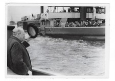 AP German service photo of Churchill on his way to examine Luftwaffe damage