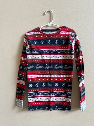 Hatley Fair Isle Bunnies Organic Cotton 2 Piece Pajamas size 8 - Easter Pajamas - Picture 3 of 9