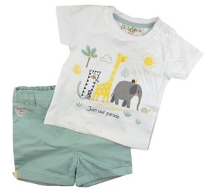 baby boy shorts and shirt set