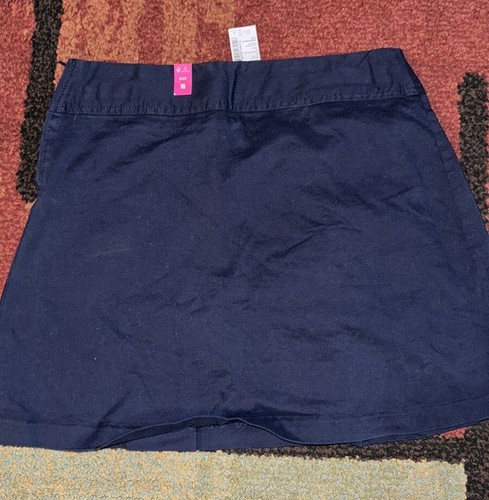 NWT Childrens Place Girls pleated school uniform skirt skort navy blue Size 16 - Picture 3 of 6